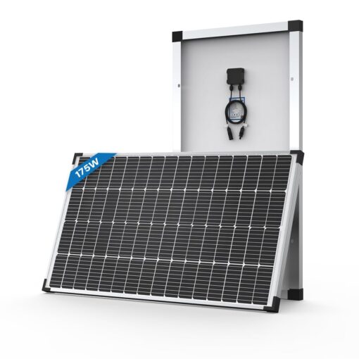 ACOPOWER Solar Panel 175Watt 12 Volt,Monocrystalline High-Efficiency 175 Watt PV Module Power Charger for RV Caravan Marine Camper Rooftop Farm Battery and Other Off-Grid Applications