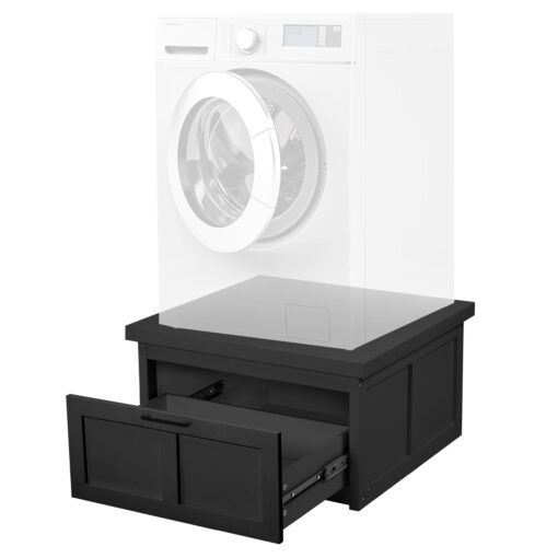 Ilyapa Washer and Dryer Stand - 28x28x16 in. Universal Laundry Pedestal, Washer and Dryer Pedestals with Drawer - Washing Machine Stand Base Compatible with Samsung, LG, GE, Maytag