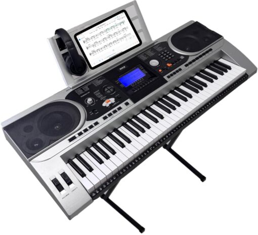 Pyle Portable Electronic Piano Digital Keyboard, 61 Keys w/ Built-in Speakers, 162 Sounds, 200 Music Styles, Waterproof Bag, Sustain Pedal & Headset - Image 2