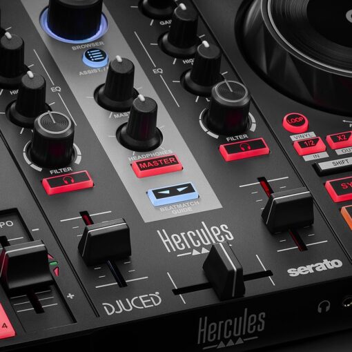 Hercules DJControl Inpulse 200 MK2 — Ideal DJ Controller for Learning to Mix — Software and Tutorials Included, Black - Image 4