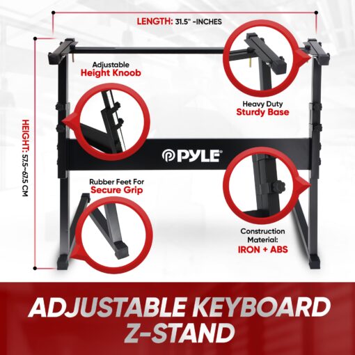 Pyle Portable Electronic Piano Digital Keyboard, 61 Keys w/ Built-in Speakers, 162 Sounds, 200 Music Styles, Waterproof Bag, Sustain Pedal & Headset - Image 8