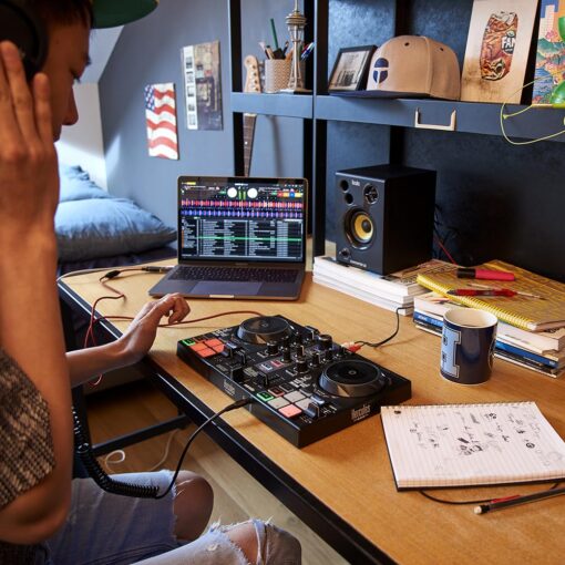 Hercules DJControl Inpulse 200 MK2 — Ideal DJ Controller for Learning to Mix — Software and Tutorials Included, Black - Image 2