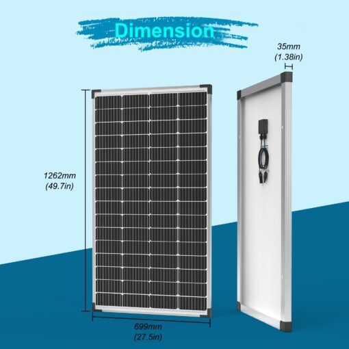 ACOPOWER Solar Panel 175Watt 12 Volt,Monocrystalline High-Efficiency 175 Watt PV Module Power Charger for RV Caravan Marine Camper Rooftop Farm Battery and Other Off-Grid Applications - Image 7