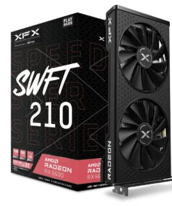 XFX Speedster SWFT 210 Radeon RX 6600 CORE Gaming Graphics Card with 8GB GDDR6 HDMI 3xDP, AMD RDNA 2 RX-66XL8LFDQ