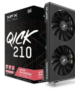 XFX Speedster QICK210 Radeon RX 6500XT Black Gaming Graphics Card with 4GB GDDR6 HDMI, AMD RDNA 2, RX-65XT4DBDQ