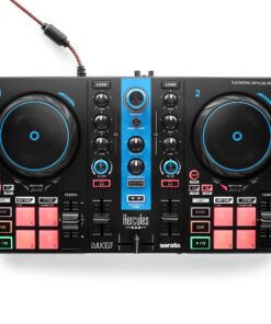 Hercules DJControl Inpulse 200 MK2 Arctic Blue Edition - Ideal DJ Controller for Learning to Mix - Software and Tutorials Included