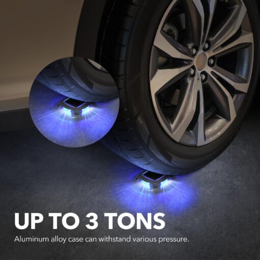 AGPTEK Solar Driveway Lights Outdoor 24 Pack, 2 Color Modes LED Deck Dock Marine Waterproof Security Marker Lights for Step Sidewalk Stair Garden Pathway Walkway Yard(Blue Light/Cool White) - Image 5