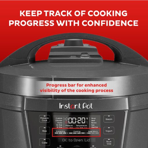 Instant Pot RIO Wide Plus, 7.5 Quarts 35% Larger Cooking Surface, WhisperQuiet Steam Release, 9-in-1 Electric Multi-Cooker, Pressure Slow Cooker, Rice Cooker, Steamer, Sauté, Cake & Warmer, XL - Image 5