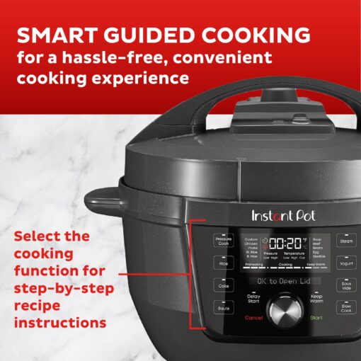 Instant Pot RIO Wide Plus, 7.5 Quarts 35% Larger Cooking Surface, WhisperQuiet Steam Release, 9-in-1 Electric Multi-Cooker, Pressure Slow Cooker, Rice Cooker, Steamer, Sauté, Cake & Warmer, XL - Image 6