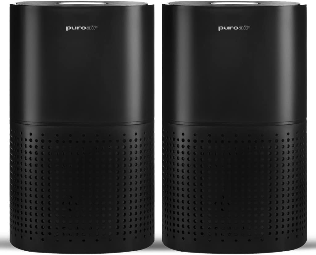 PuroAir HEPA Air Purifiers for Home Large Rooms - Covers Up To 1,000 Sq Ft - Filters Up To 99.9% of Pollutants, Smoke, Pollen, Dust - Quiet HEPA Air Filter - Air Purifiers for Bedroom