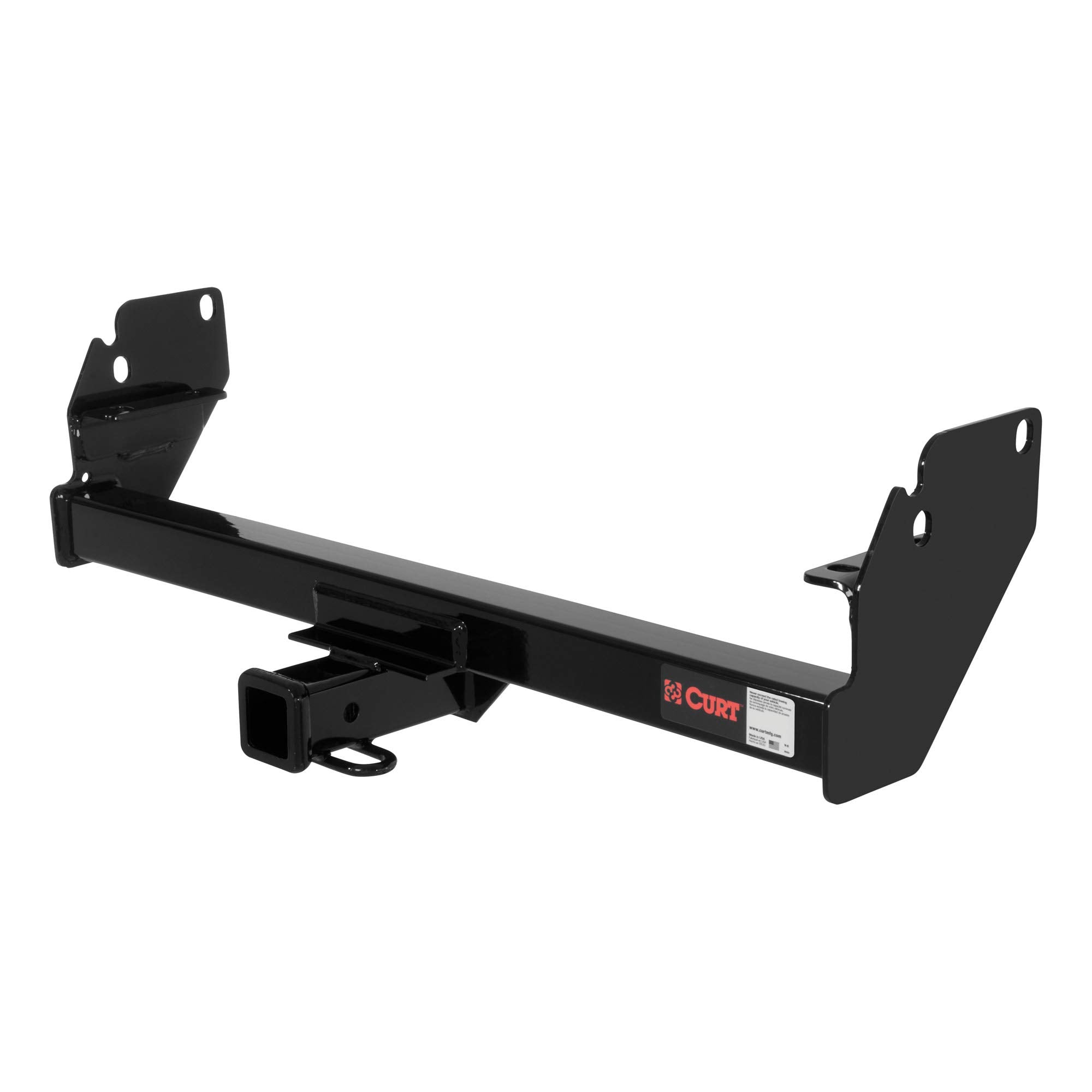 CURT 13323 Class 3 Trailer Hitch, 2-Inch Receiver, Fits Select Toyota Tacoma, GLOSS BLACK POWDER COAT