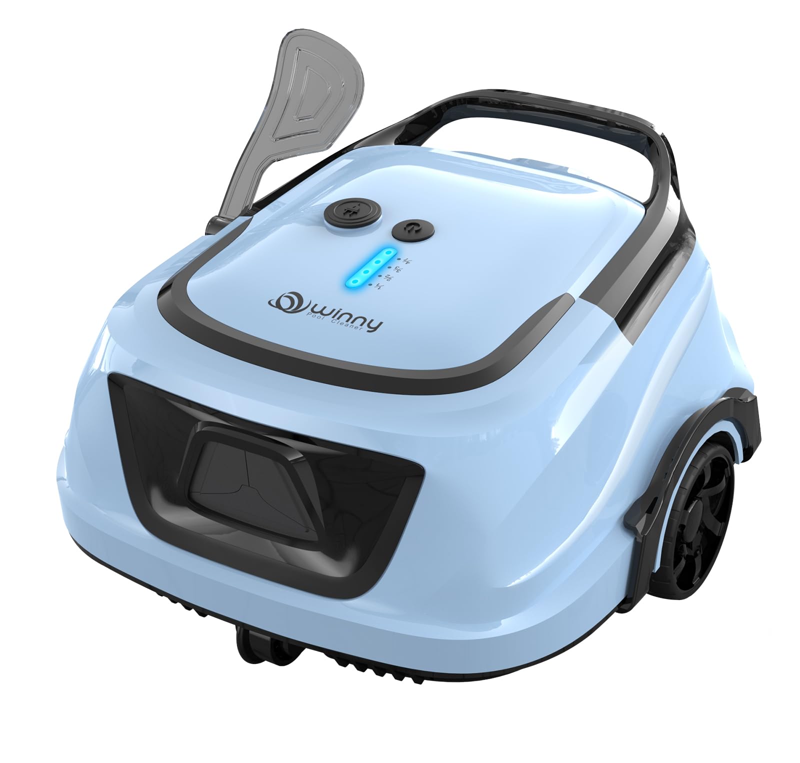 (2025 Upgraded) A1 Cordless Robotic Pool Vacuum, Automatic Pool Vacuum 120mins Running Time,Powerful Suction & Dual Filters, 2.5H Fast Charging, Ideal for Flat Above Pools Up to 1076 Sq.ft