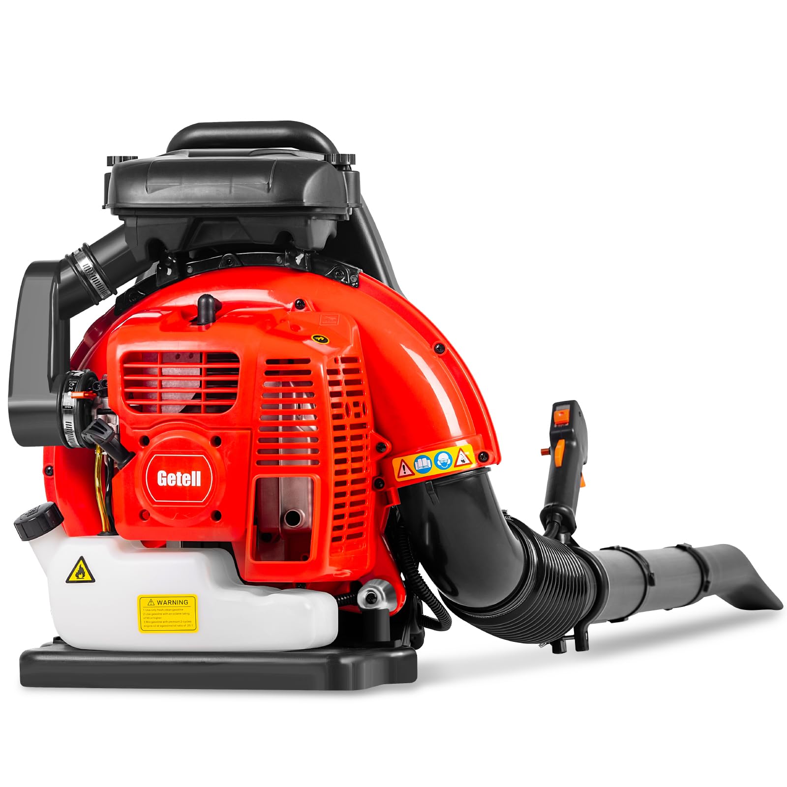 Getell Professional Gas Powered Backpack Leaf Blower – 2-Stroke High-Performance 63CC/665 CFM Blower System with Comfort Design for Complete Property Maintenance (GB656 PRO)