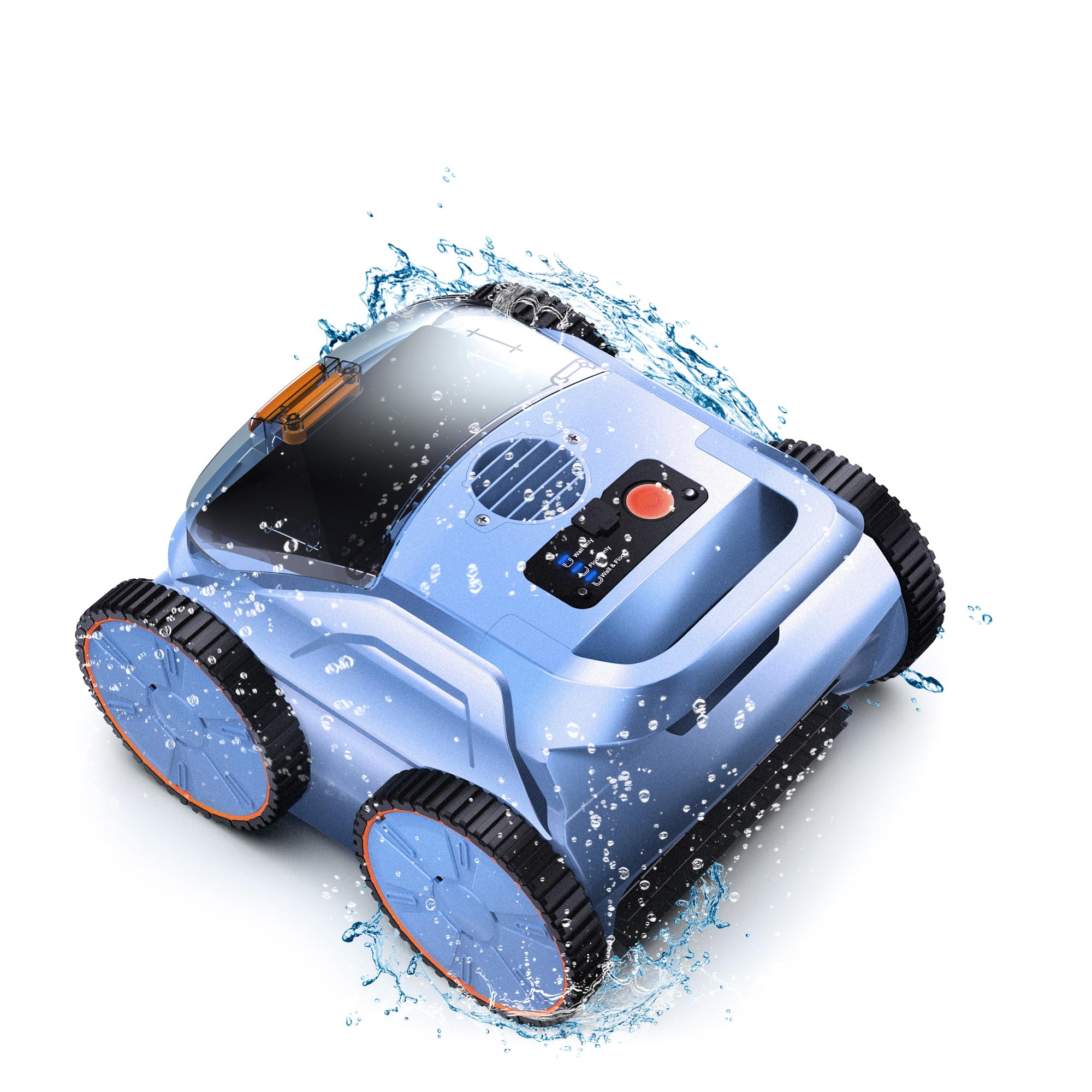 (2025 New) Robotic Pool Vacuum, Robotic Pool Cleaner for Inground Pools, Smart Navigation, Floor/Wall/Waterline Cleaning, 150 Mins Runtime for Pool Up to 2000 Sq.ft