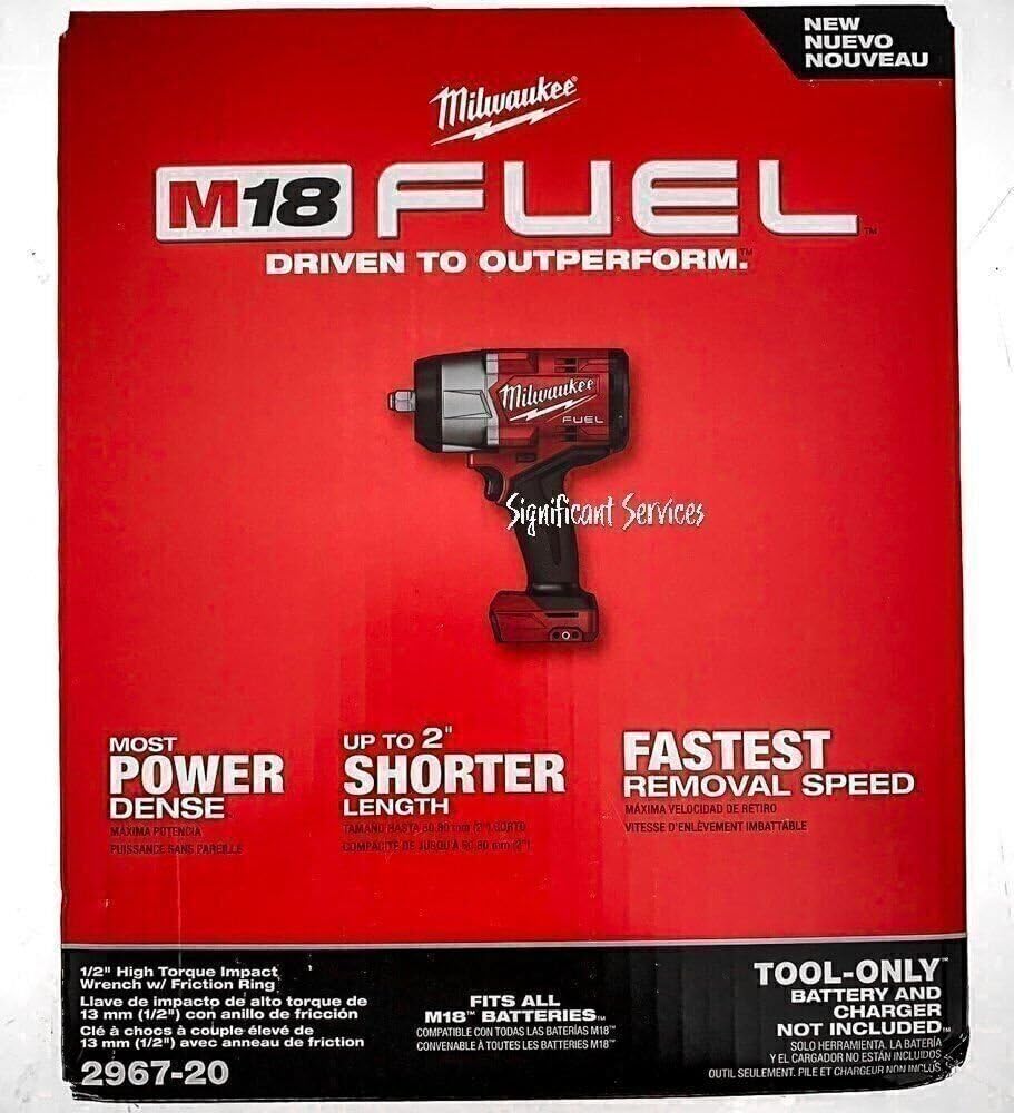 Milwaukee 2967-20 M18 FUEL™ 1/2" High Torque Impact Wrench w/ Friction Ring (Tool Only)