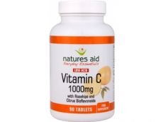 (12 Pack) - Natures Aid - Vitamin C 1000mg Low Acid NA-13220 | 90's | 12 Pack Bundle