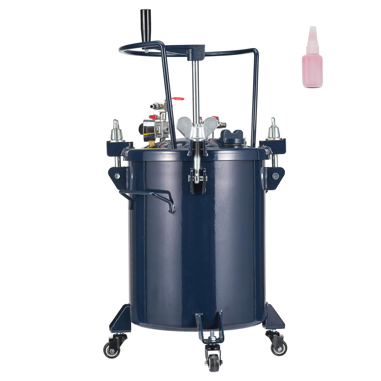 Happybuy Spray Paint Pressure Pot Tank, 8gal/30L with Agitator, 70PSI Max, for Home Decor, Industry, Construction, Automotive Painting