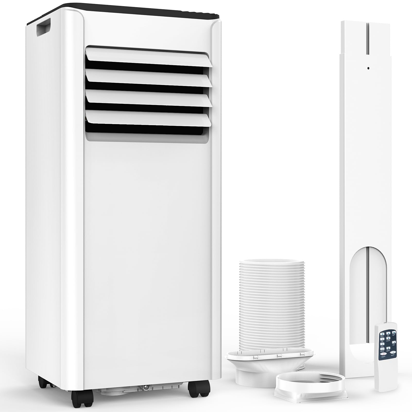 10000 BTU Air Conditioners Portable AC for Room up 400 Sq. Ft, 3-IN-1 Quiet Portable Ac Unit with Dehumidifier Fan Function, Remote Control, Sleep Mode, 24H Timer