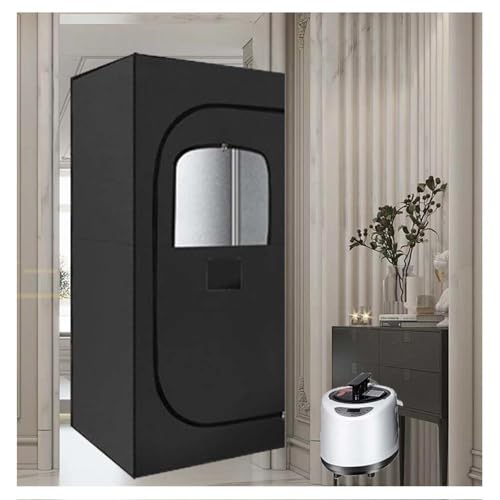 ZZWSJZKR Personal Steam Sauna 360° Whole Body Heat Steam Cycle ， Personal Sauna Intelligent Timer with Remote Control ， Sauna Kits Suitable for Gym/Yoga Etc.