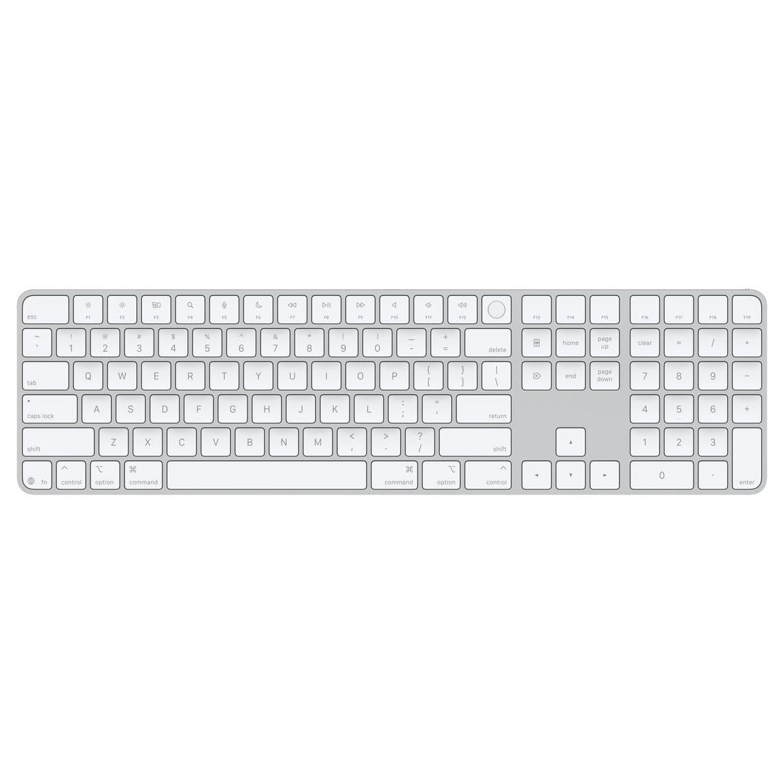 Magic Keyboard with Touch ID and Numeric Keypad for Mac Models with Apple Silicon - US English - White Keys