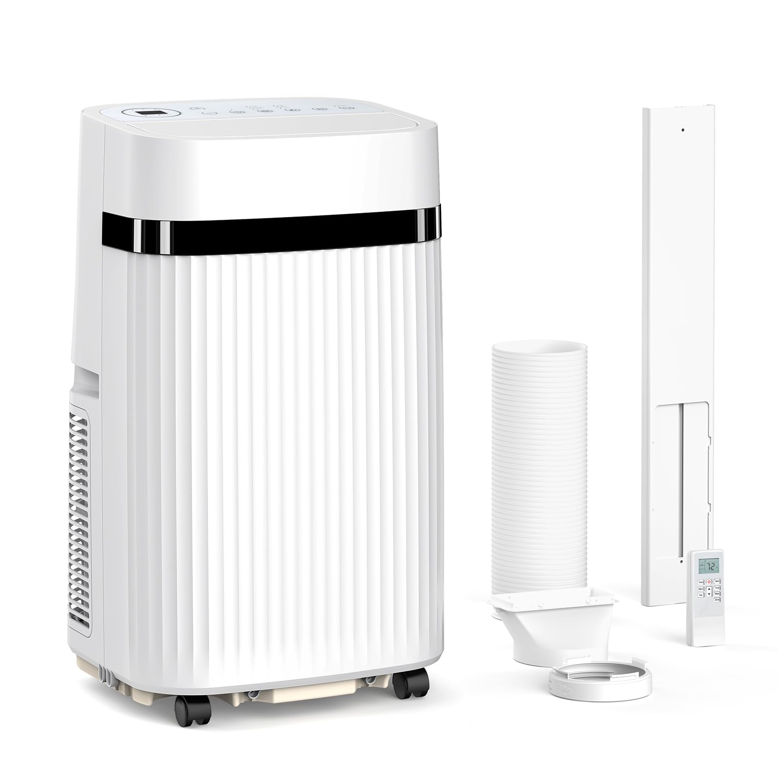 ZAFRO 12,000 BTU Portable Air Conditioners Cool Rooms up to 550 Sq.ft, 46dB Quiet, Portable AC with Cool&Fan&Dehumidifier&Sleep, Remote Control for Home/Office/Dorms, White