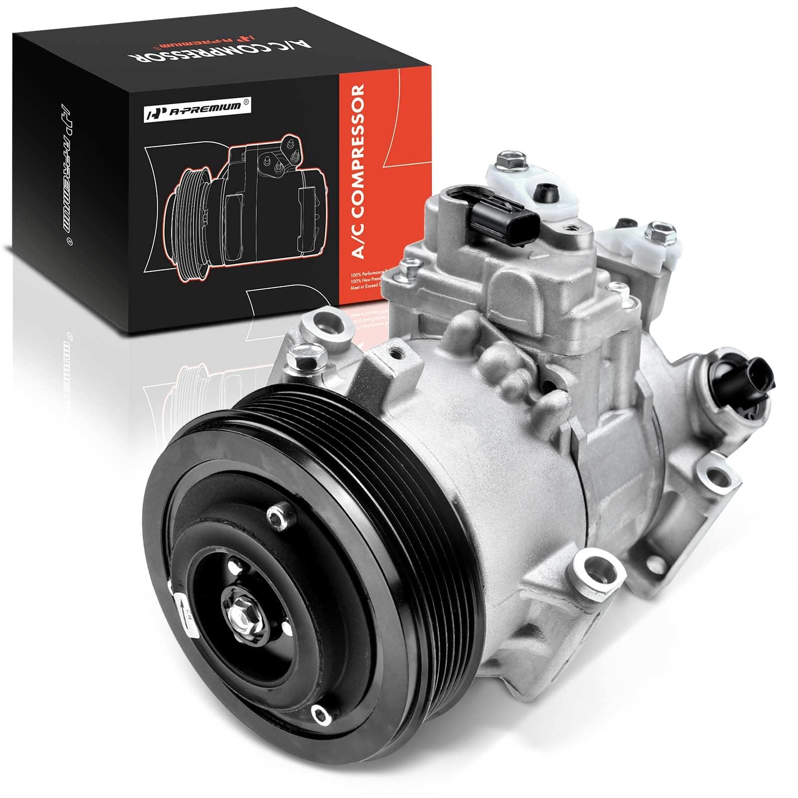 A-Premium Air Conditioner AC Compressor with Clutch Compatible with Toyota Corolla 2011-2013, Matrix 1.8L 2013
